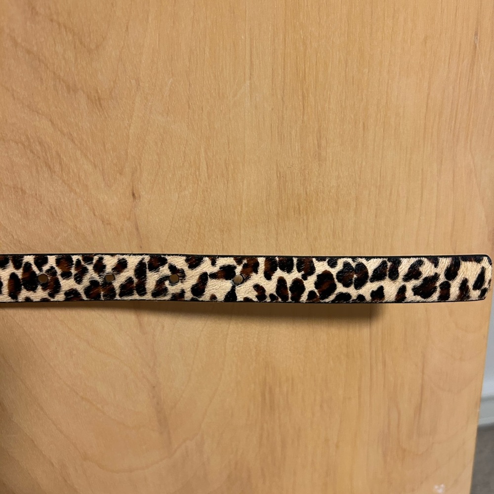 Leopard Print Women's Belt - Picture 4 of 4